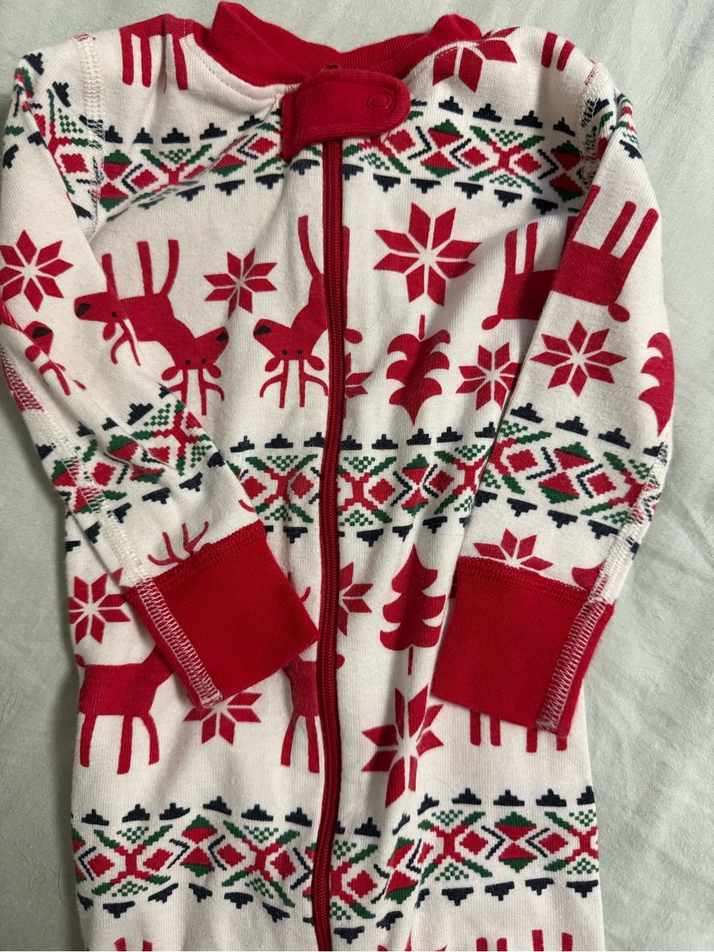 Hanna Andersson 12-18 mo Reindeer Holiday Pajamas